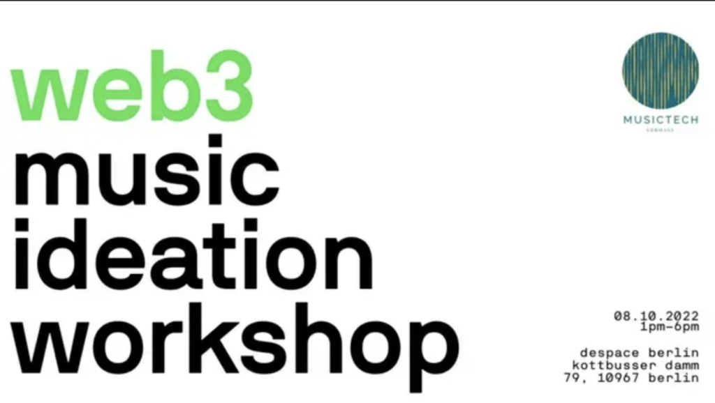 web3 music ideation workshop